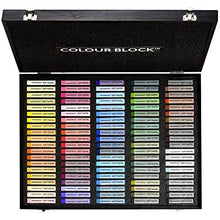 Load image into Gallery viewer, COLOUR BLOCK 100pc Soft Pastel Art Set in Wooden Case I Artist Grade Square Chalk Pastels I suitable for Beginners, Students, Experienced Artists For Homes or Art Class
