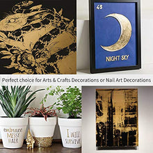 Load image into Gallery viewer, KINNO 12 Colors Imitation Gold Foil Sheets Multi-Color Gold Leaf Paper - 600 Pieces for Arts Decoration, Handcrafts, Gilding, Furniture, Nails, Paintings, Slime, Wall, Line, DIY 3.15 by 3.35 Inches
