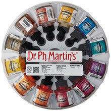 Load image into Gallery viewer, Dr. Ph. Martin&#39;s Bombay India Ink (Set 2) Ink Set, 1.0 oz, Set 2 Colors, 1 Set of 12 Bottles.
