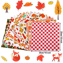 Load image into Gallery viewer, 16 Sheets Fall Paper Collection Kit Autumn Theme Pattern Paper Animal Plant Collection Paper for Thanksgiving Scrapbooking Cardmaking DIY Crafting Art Projects
