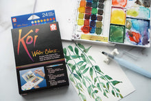 Load image into Gallery viewer, Sakura XNCW-24N, 24 Assorted Watercolors Field Sketch Set with Brush
