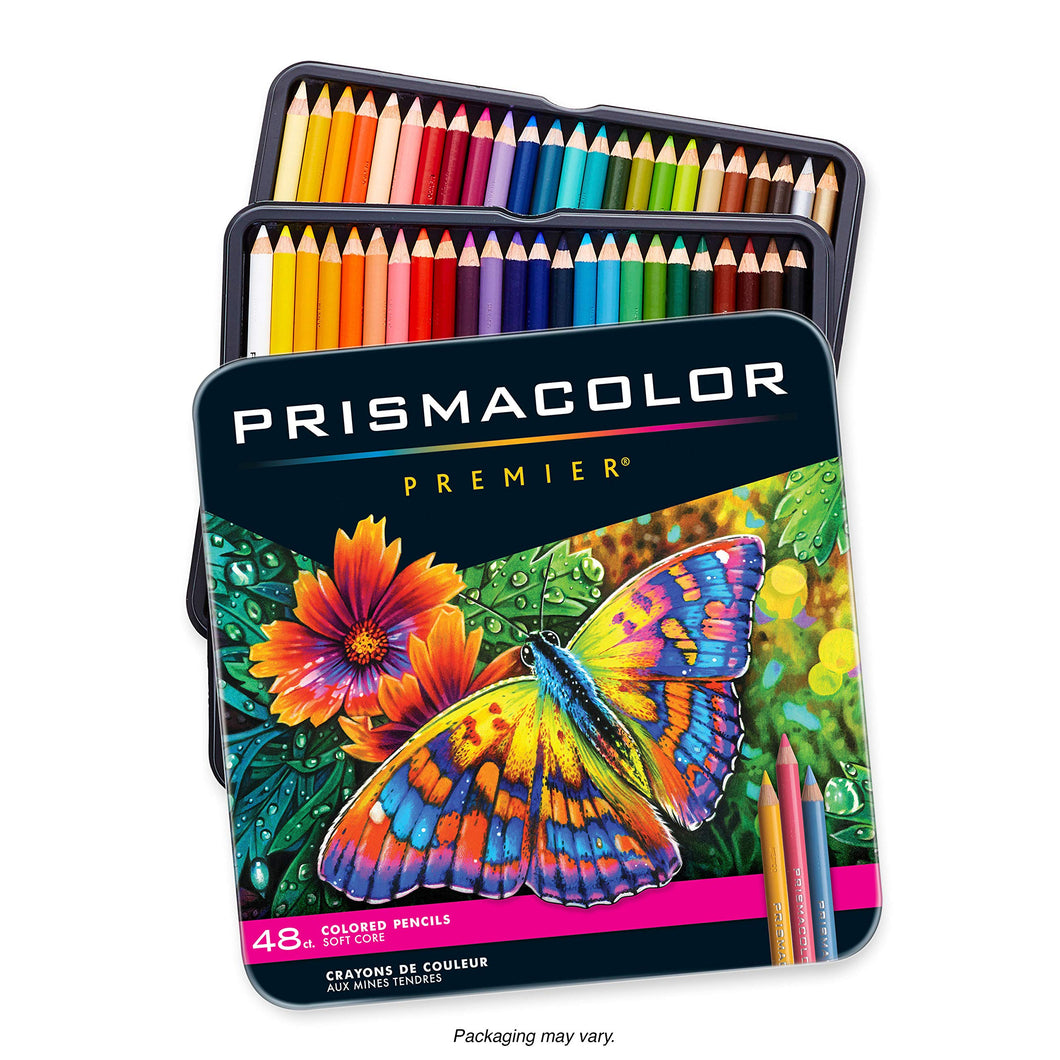 Prismacolor Premier Colored Pencils | Art Supplies for Drawing, Sketching, Adult Coloring | Soft Core Color Pencils, 48 Pack